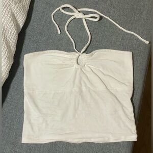 White Hollister Halter Top